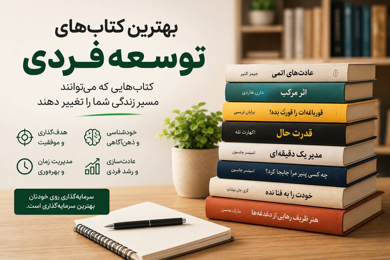 بهترین کتاب‌های توسعه فردی ۲۰۲۶